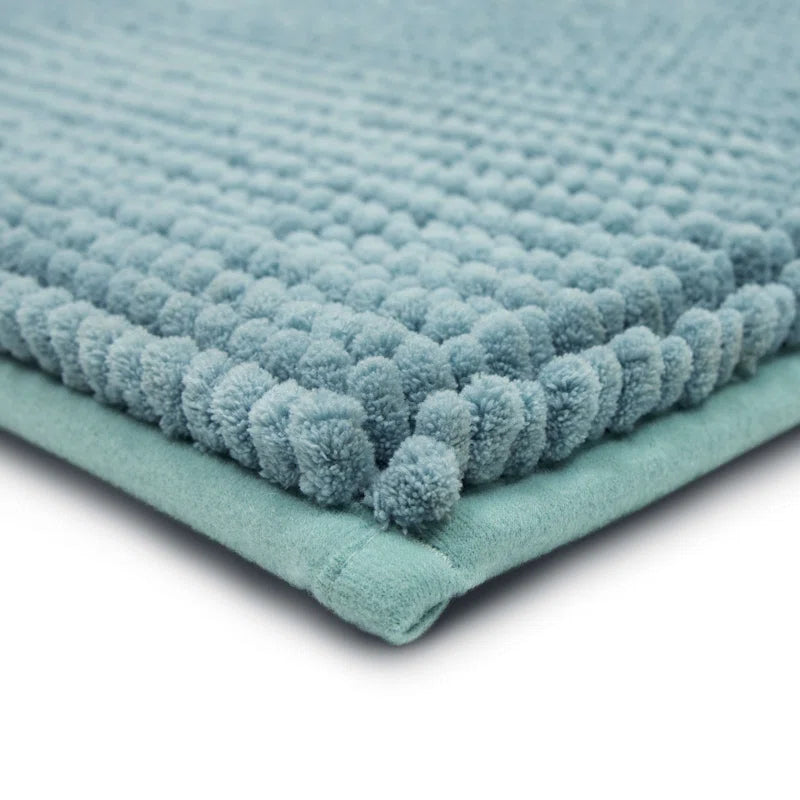 Wagnon Plush Memory Foam Stain/Fade Resistant Non-Slip Machine Washable Bath Mat