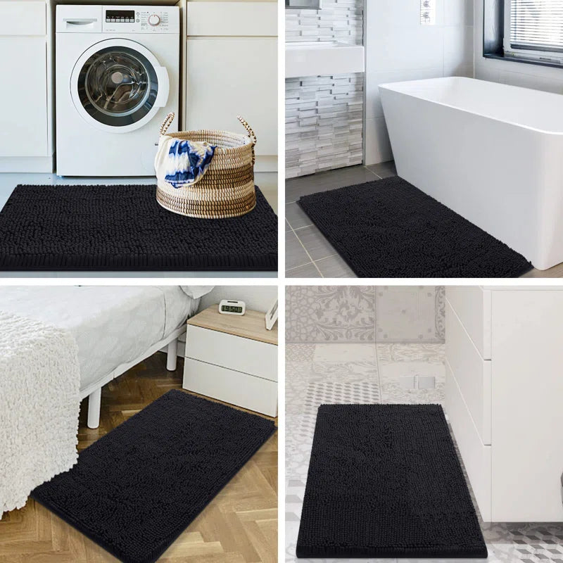 Wagnon Plush Memory Foam Stain/Fade Resistant Non-Slip Machine Washable Bath Mat