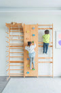 Walnut | Swedish Ladder Jungle Gym - 79" Height - Wall Mounted