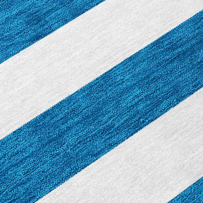 Washable Striped Indoor / Outdoor Rug