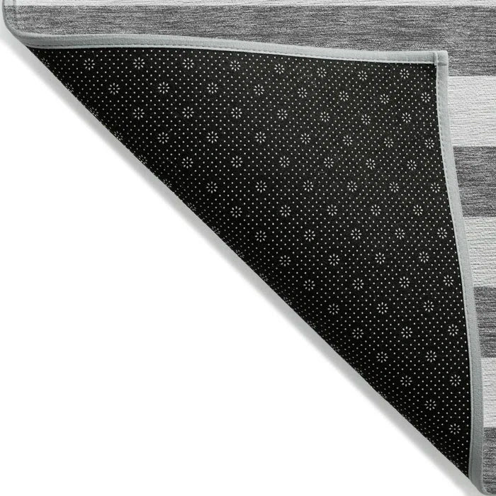 Washable Striped Indoor / Outdoor Rug