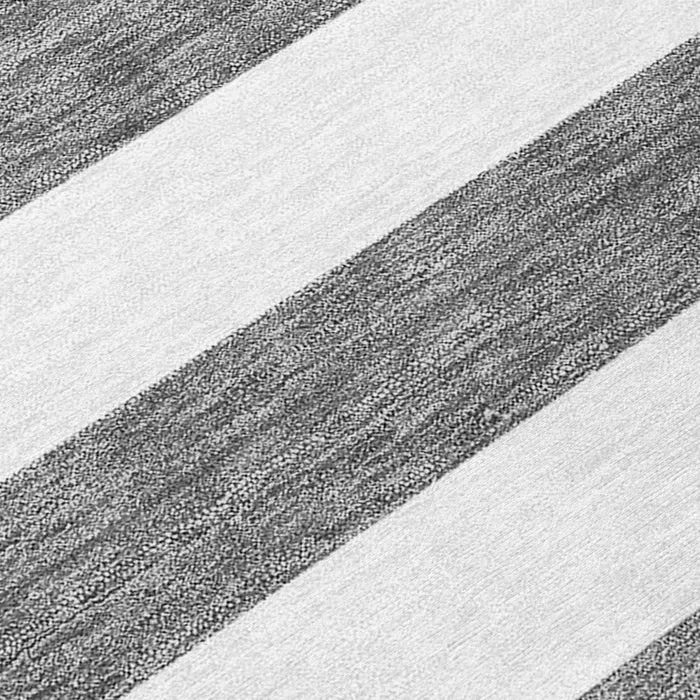 Washable Striped Indoor / Outdoor Rug