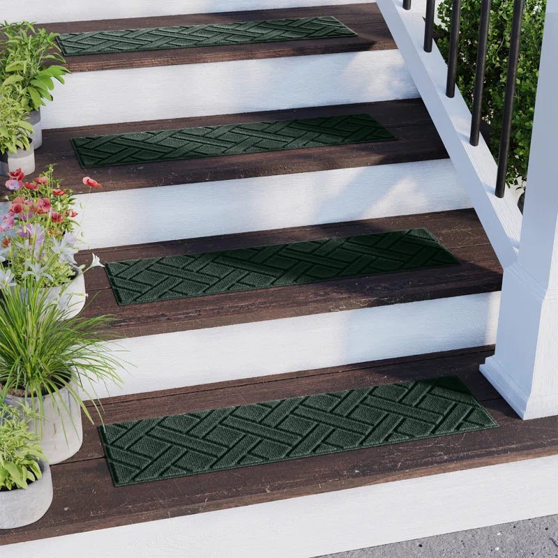 WaterHog Lattice 8.5 in. x 30 in. Indoor Outdoor Stair Treads Set/4 (Set of 4)