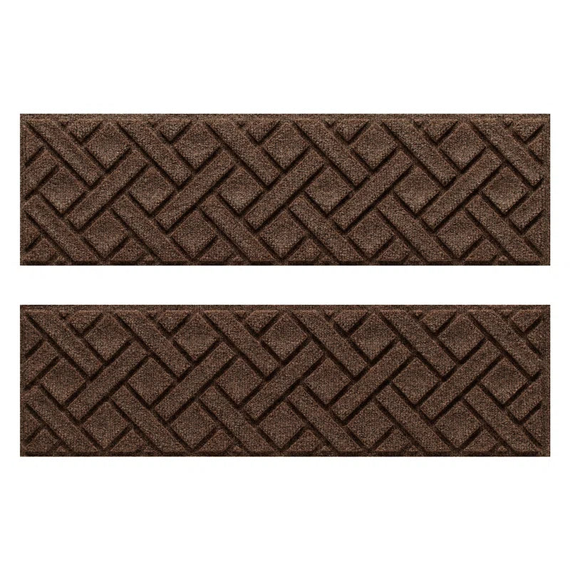 WaterHog Lattice 8.5 in. x 30 in. Indoor Outdoor Stair Treads Set/4 (Set of 4)