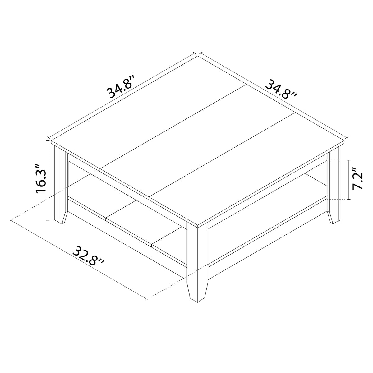 Weddel Basilico Coffee Table with Storage