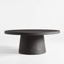 Willy Charcoal Concrete 44" Round Pedestal Coffee Table by Leanne Ford