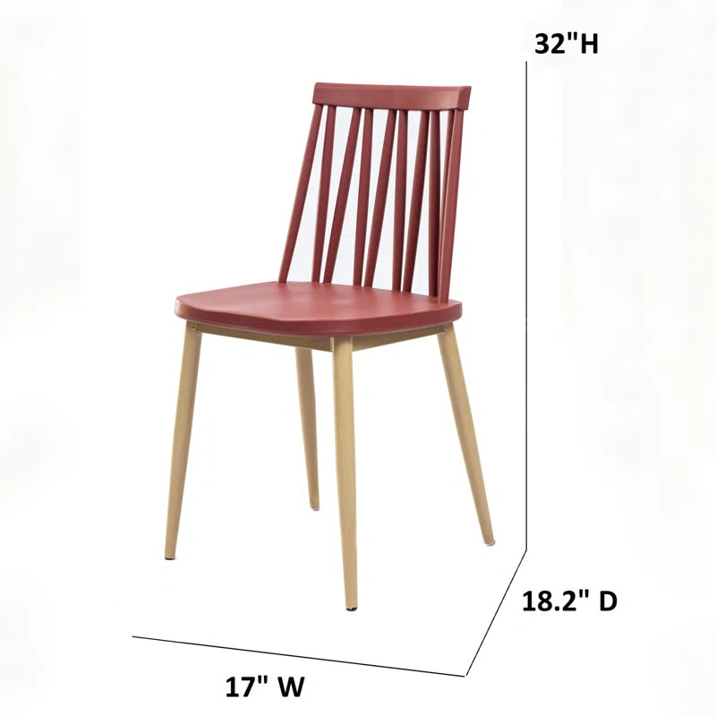Windsor 18.2'' H Stacking Side Chair (Set of 2)