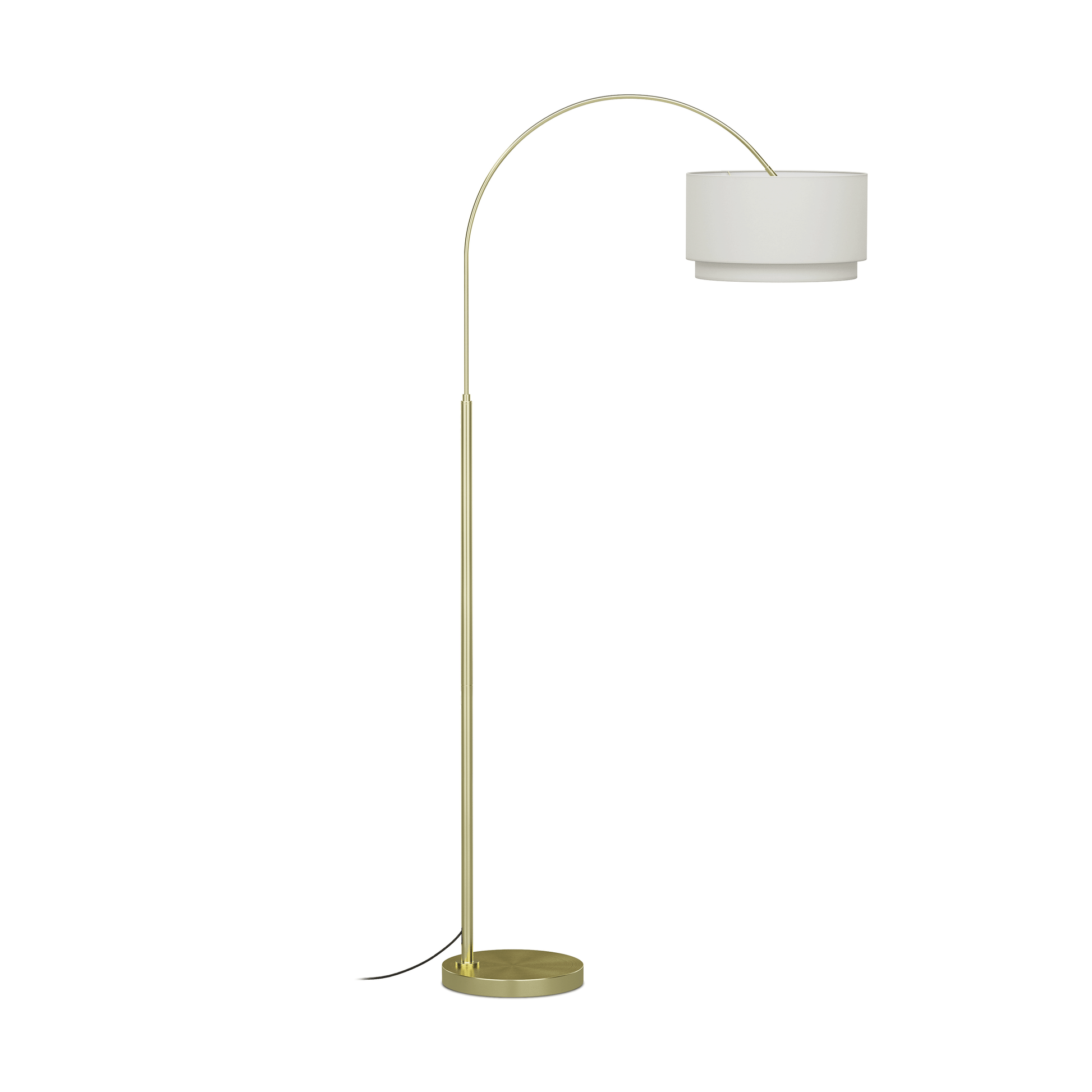 Zebu Small Linen Floor Lamp