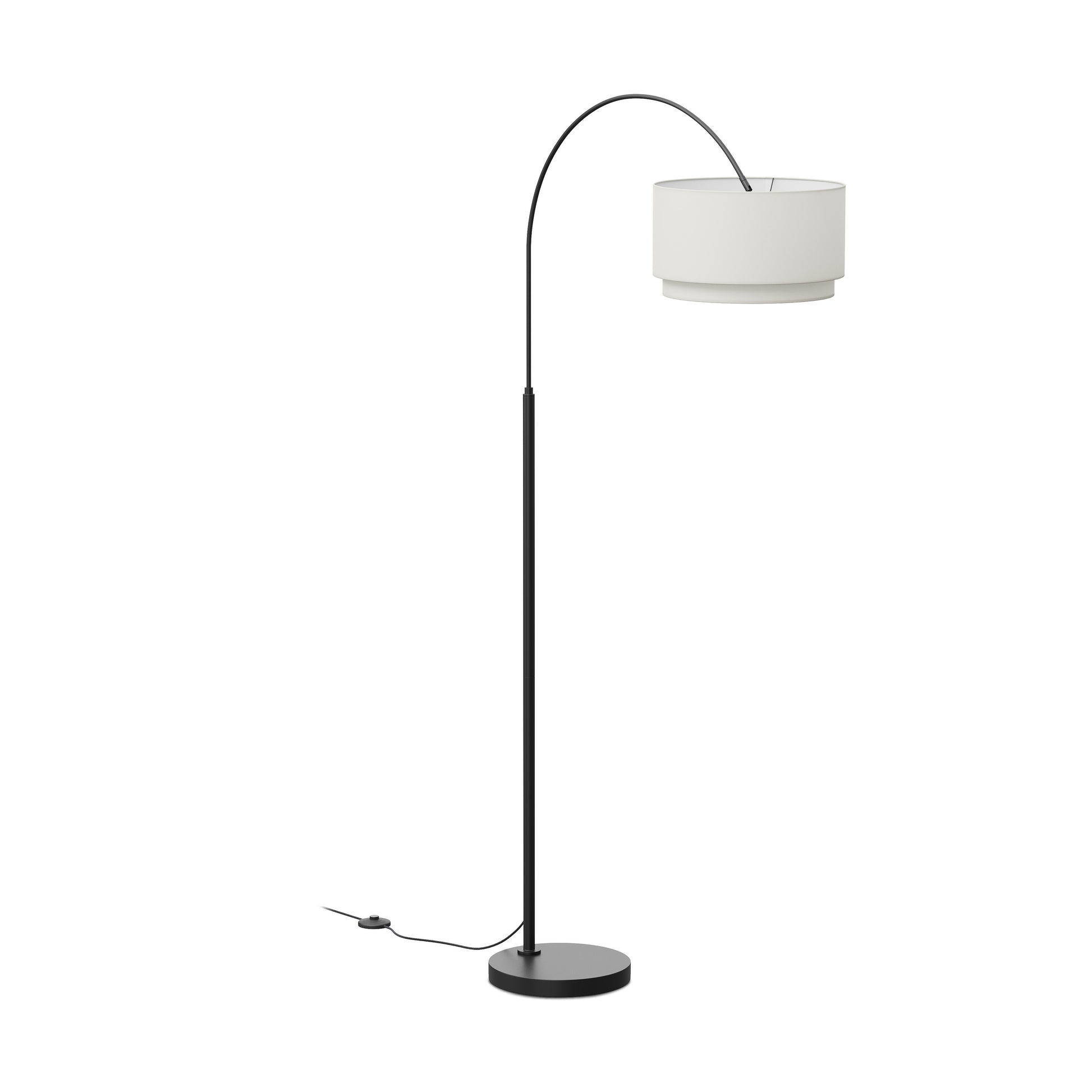 Zebu Small Linen Floor Lamp