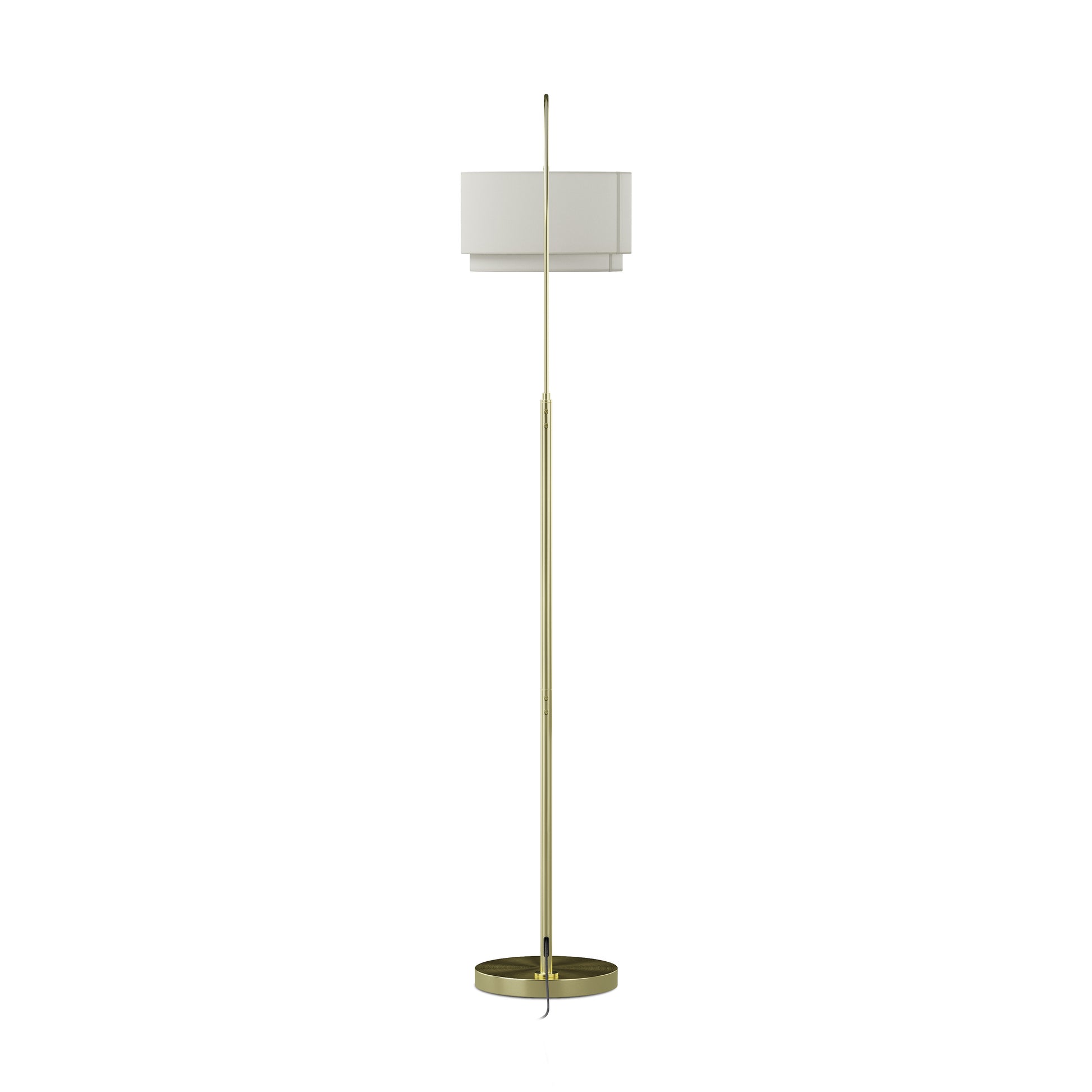 Zebu Small Linen Floor Lamp