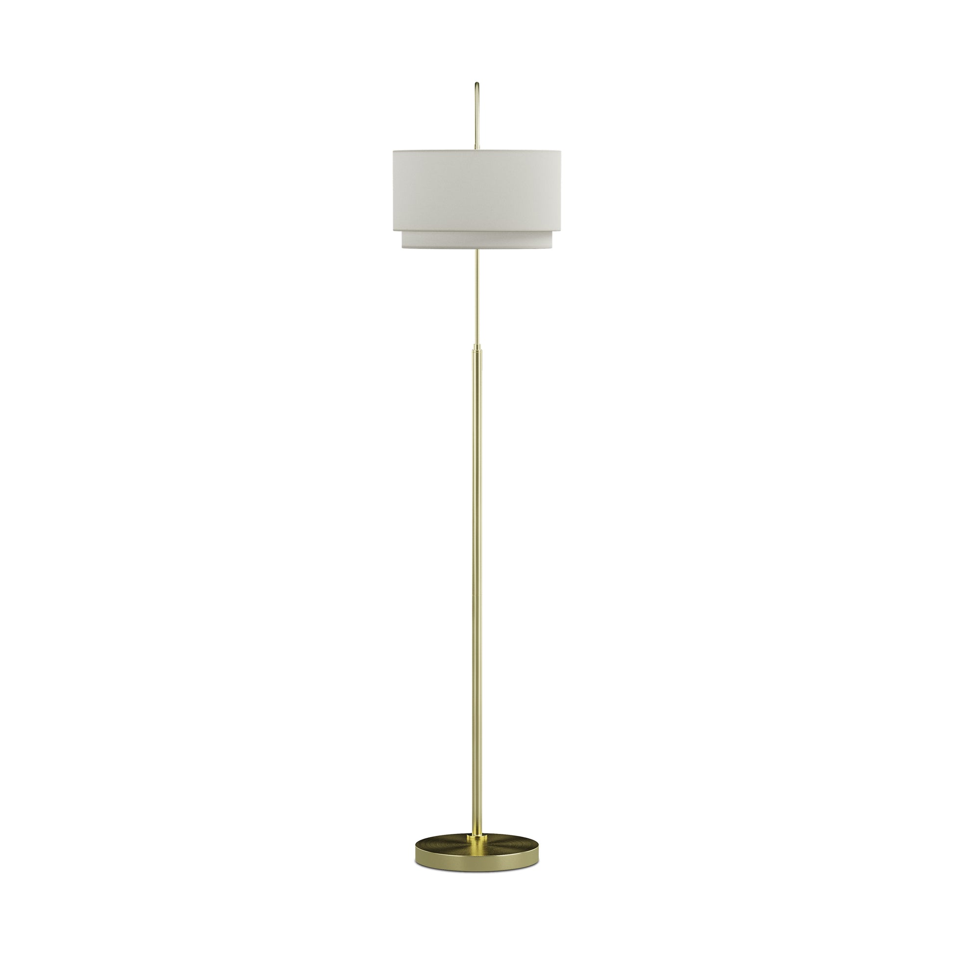 Zebu Small Linen Floor Lamp