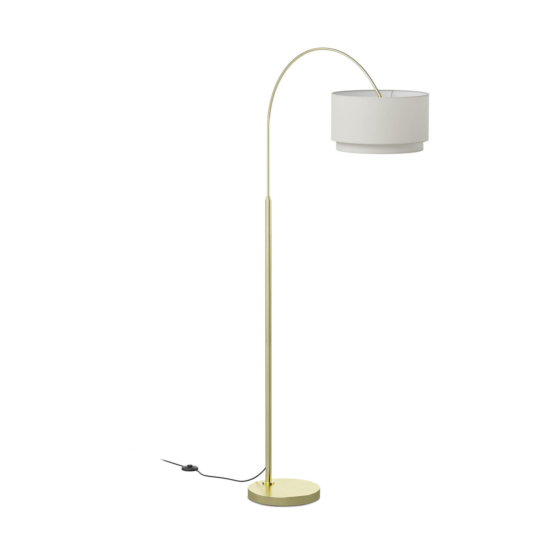 Zebu Small Linen Floor Lamp