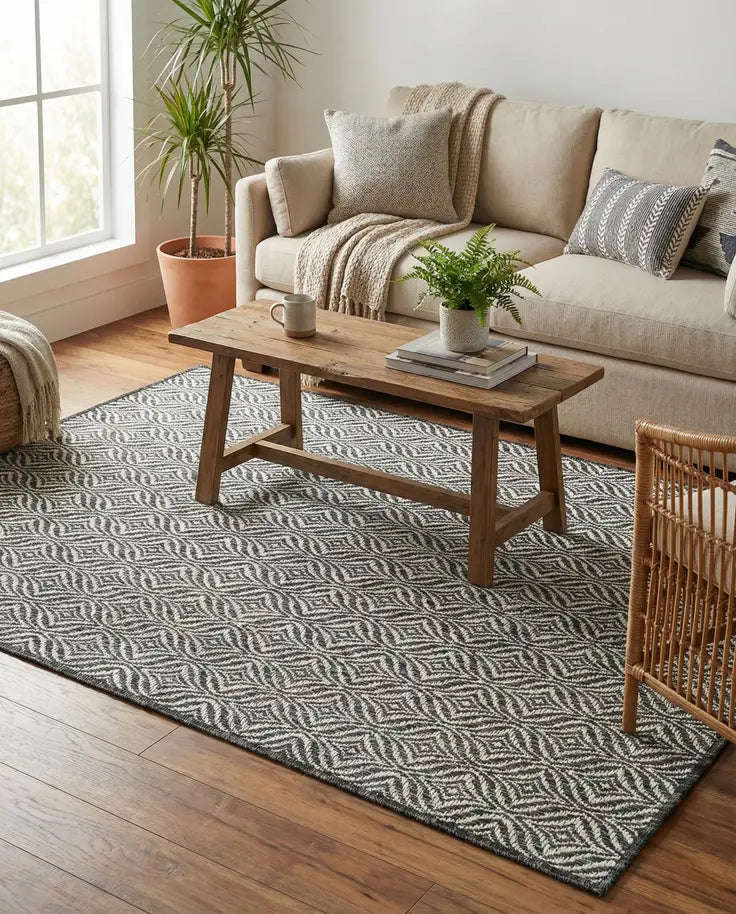 Washable Lattice Indoor / Outdoor Rug