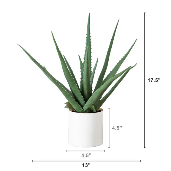 17.5" Artificial Agave Plant