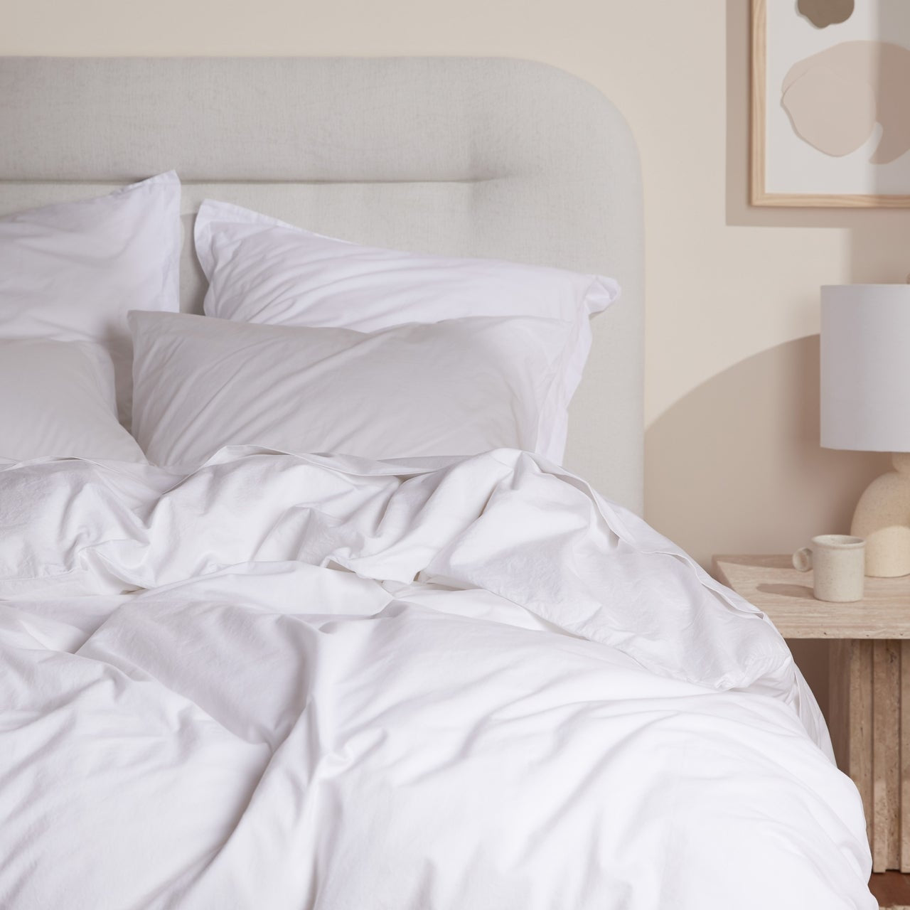 Brushed Cotton Duvet Cover (White)