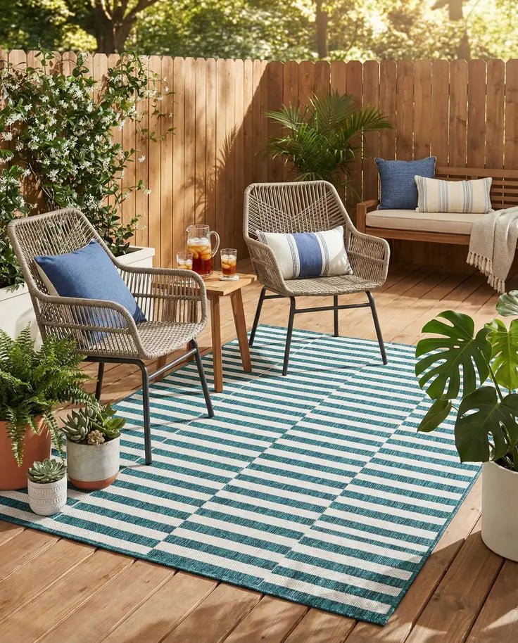 Washable Ribbon Indoor / Outdoor Rug