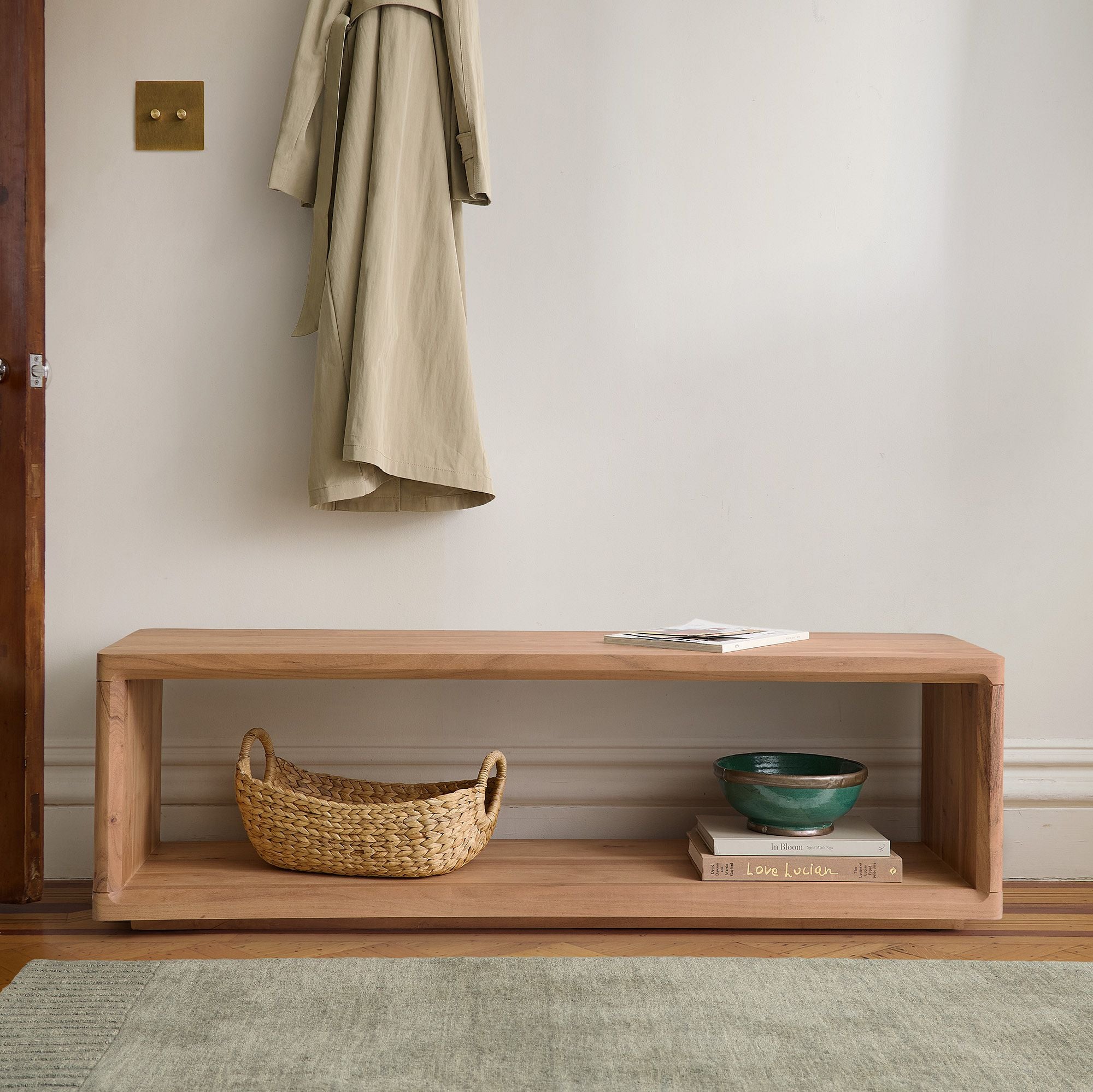 Calla Solid Wood Entryway Bench (56")