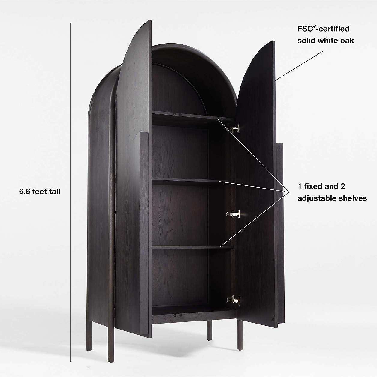 Annie 38" Storage Bookcase & Storage Cabinet by Leanne Ford