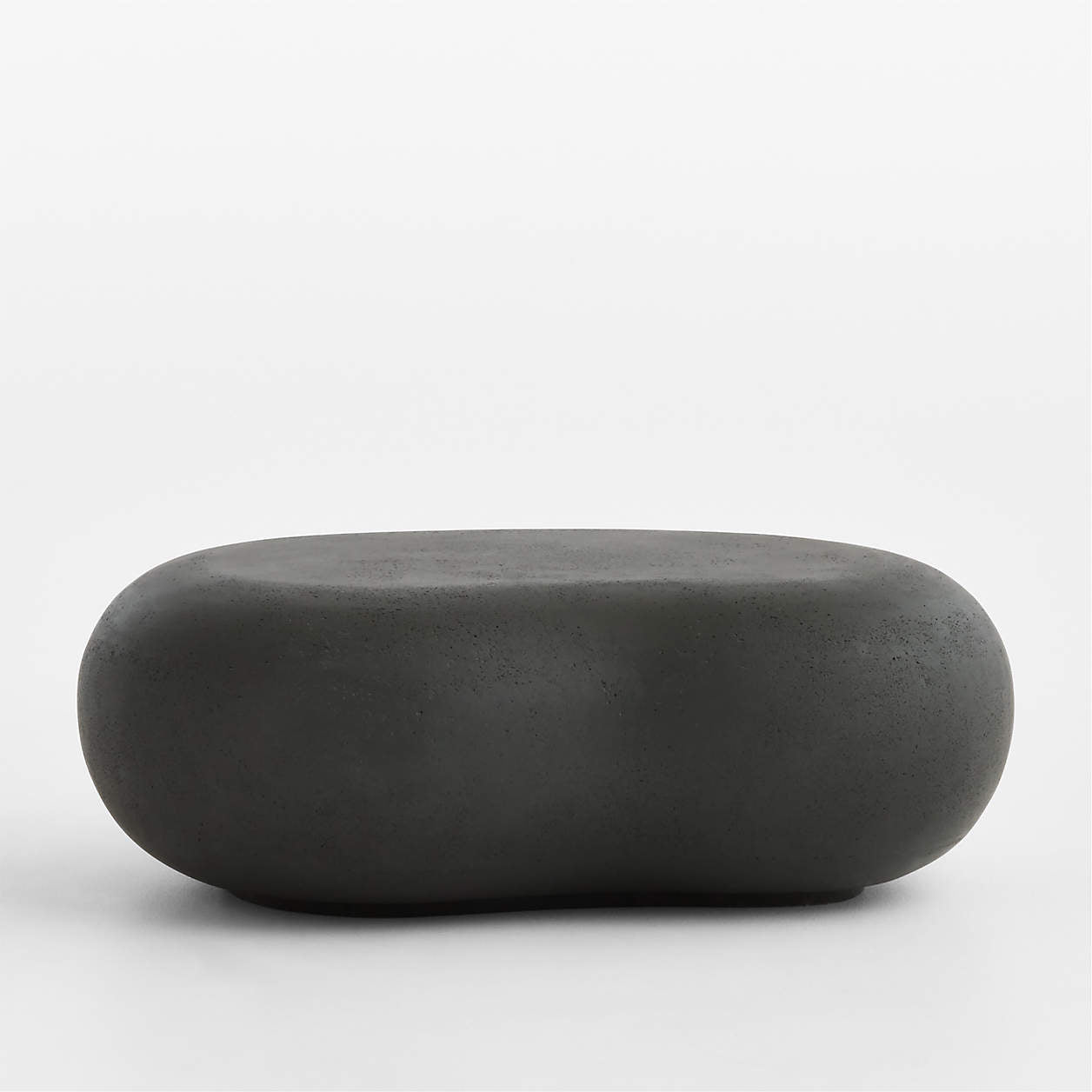 Pebble Charcoal Concrete 59" Oval Indoor/Outdoor Coffee Table by Leanne Ford