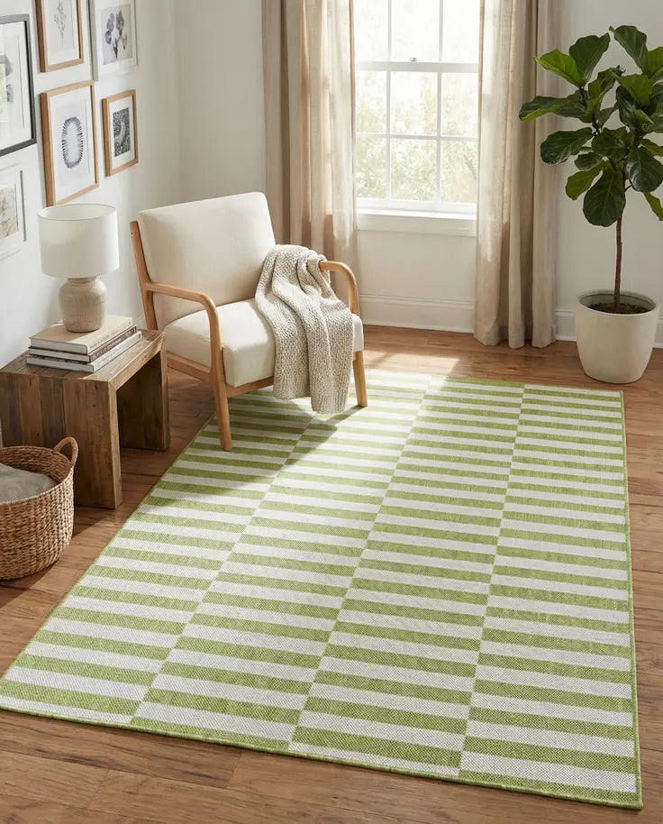 Washable Ribbon Indoor / Outdoor Rug