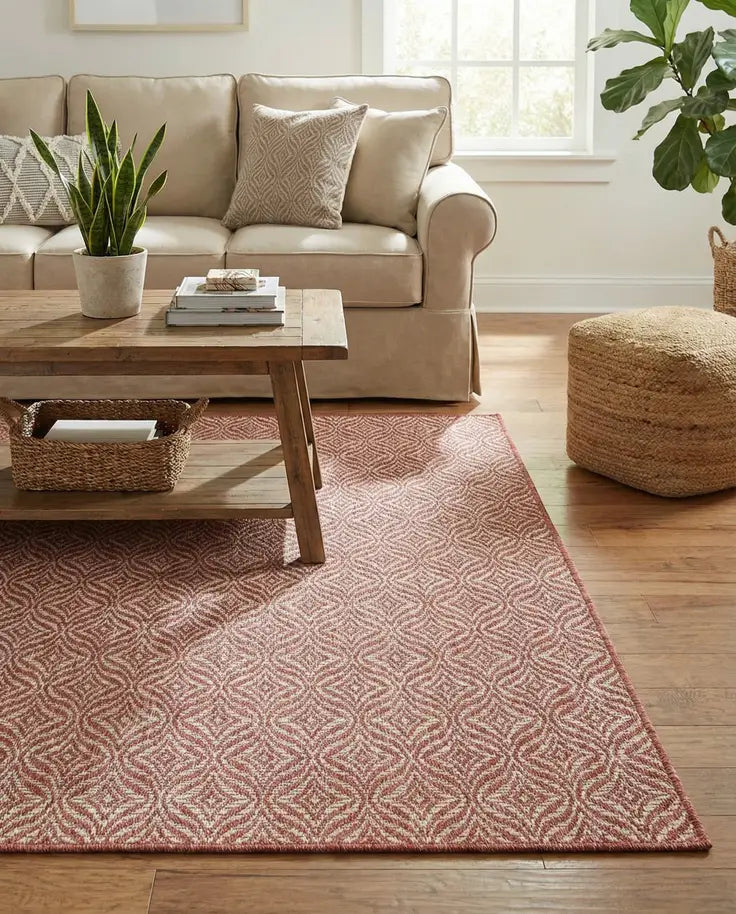 Washable Lattice Indoor / Outdoor Rug