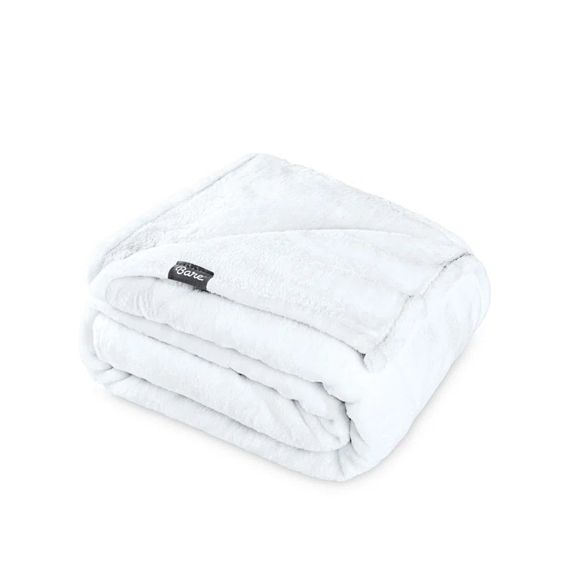 Bare Home Microplush Fleece Blanket - Fuzzy, Warm, Bed/Throw Blanket