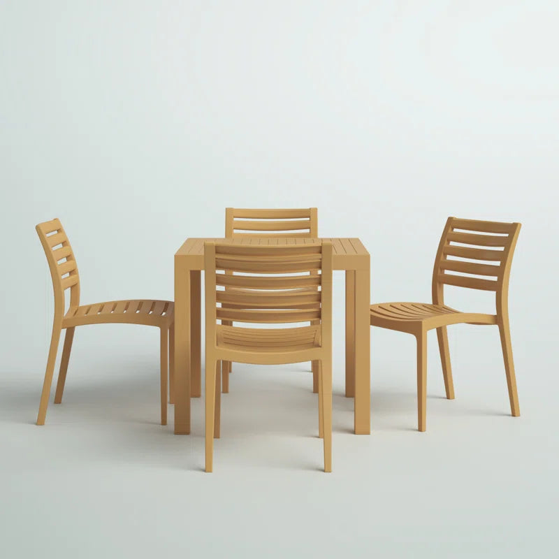 Quadis 4 - Person Patio Dining Set with Square Table
