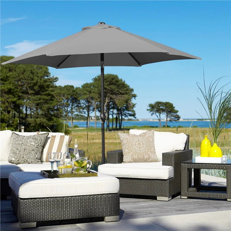 Allport 7.5' Market Patio Umbrella with Tilt and Crank