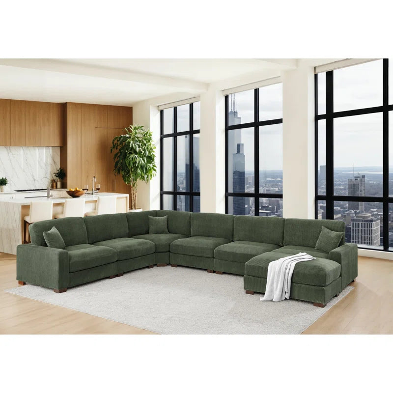 Aristedes 6 - Piece Corduroy Sectional