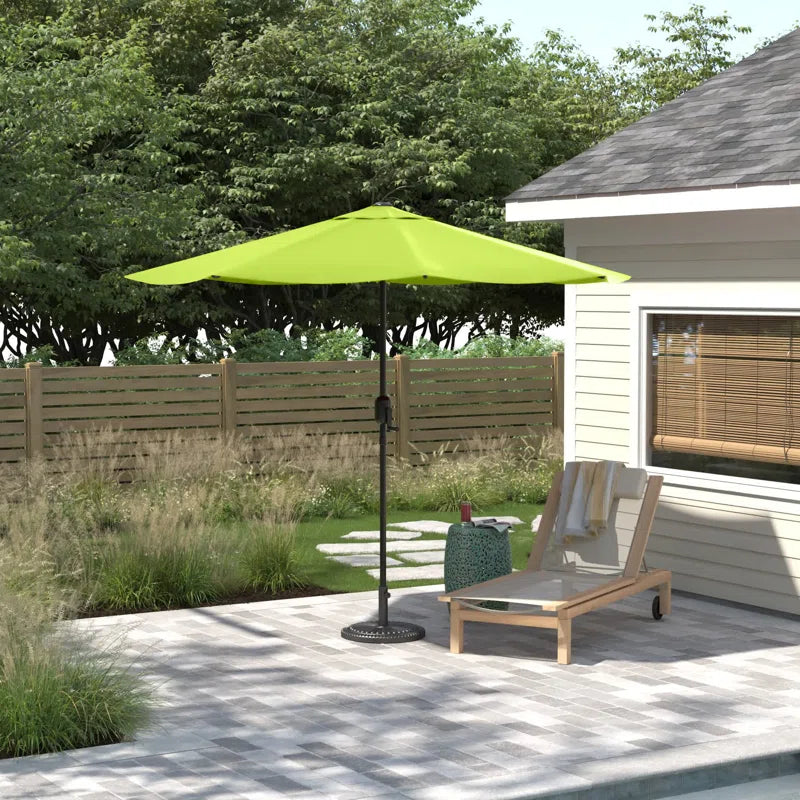 Kelton Patio Umbrella with Auto Tilt - 10' Easy Crank Outdoor Umbrella with Vented Canopy for Deck, Balcony, Porch, Backyard, or Pool by Pure Garden