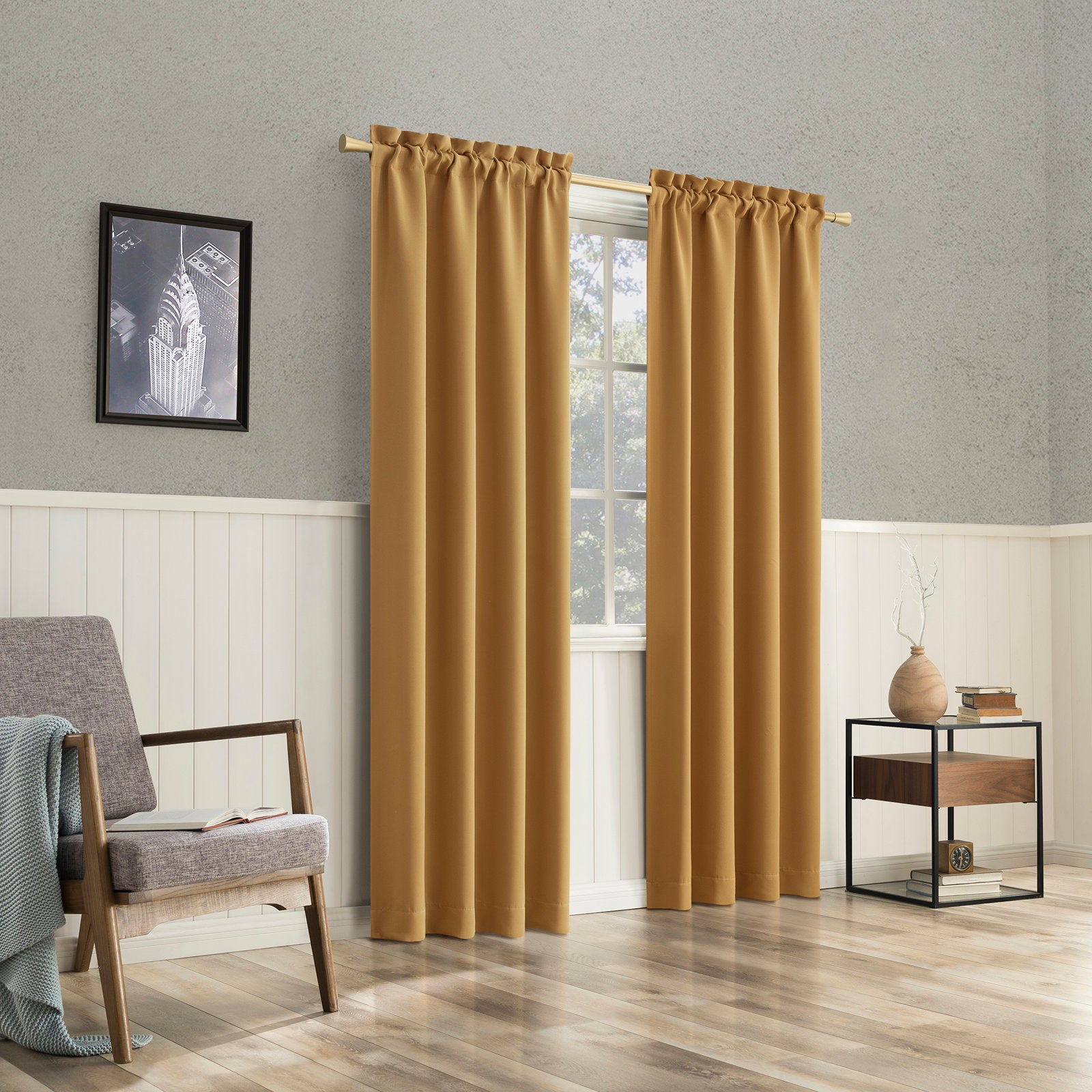 Thermal Blackout Rod Pocket Curtain Panel