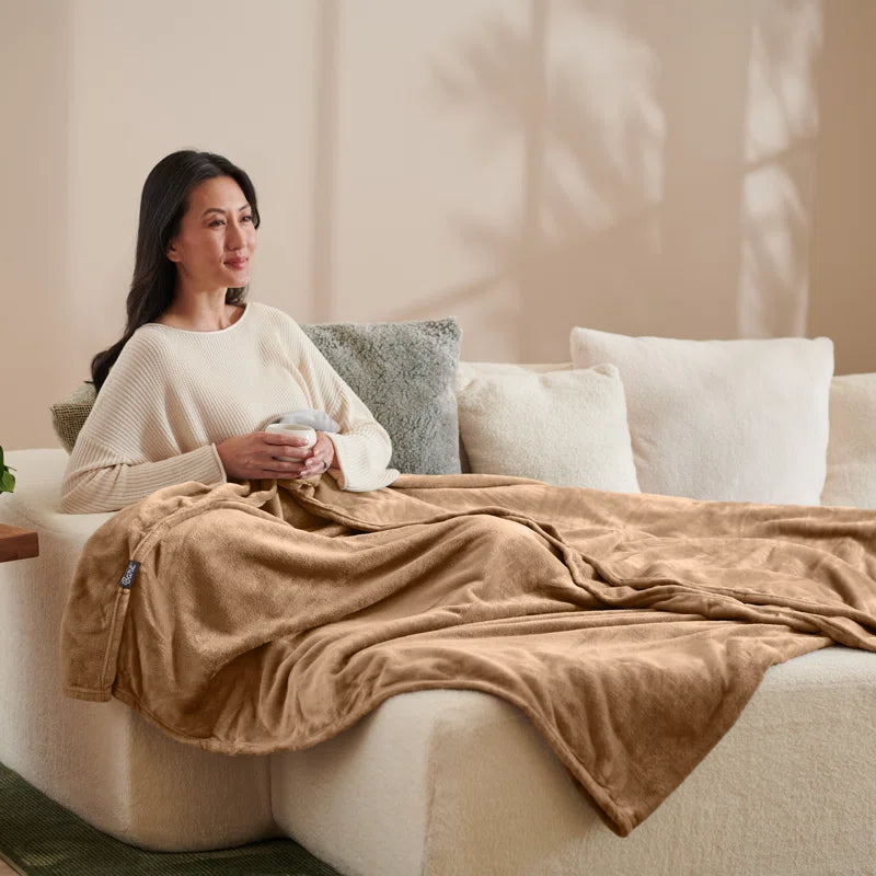Bare Home Microplush Fleece Blanket - Fuzzy, Warm, Bed/Throw Blanket