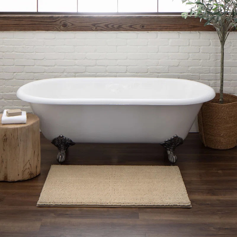 Wagnon Plush Memory Foam Stain/Fade Resistant Non-Slip Machine Washable Bath Mat