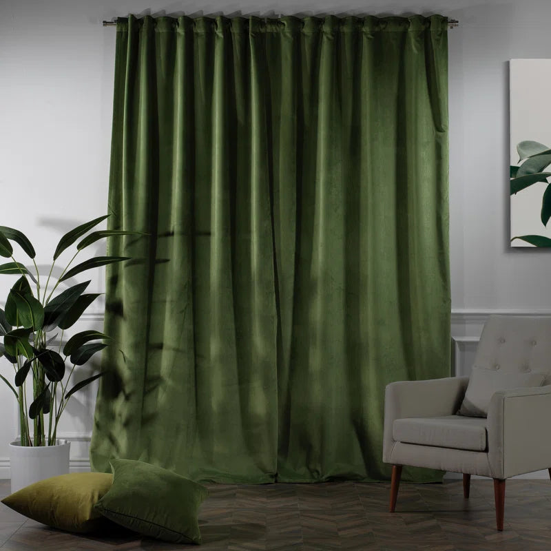 Matte Velvet Extra Wide x Extra Long Custom Made Decorative Double Panel (Set of 2)
