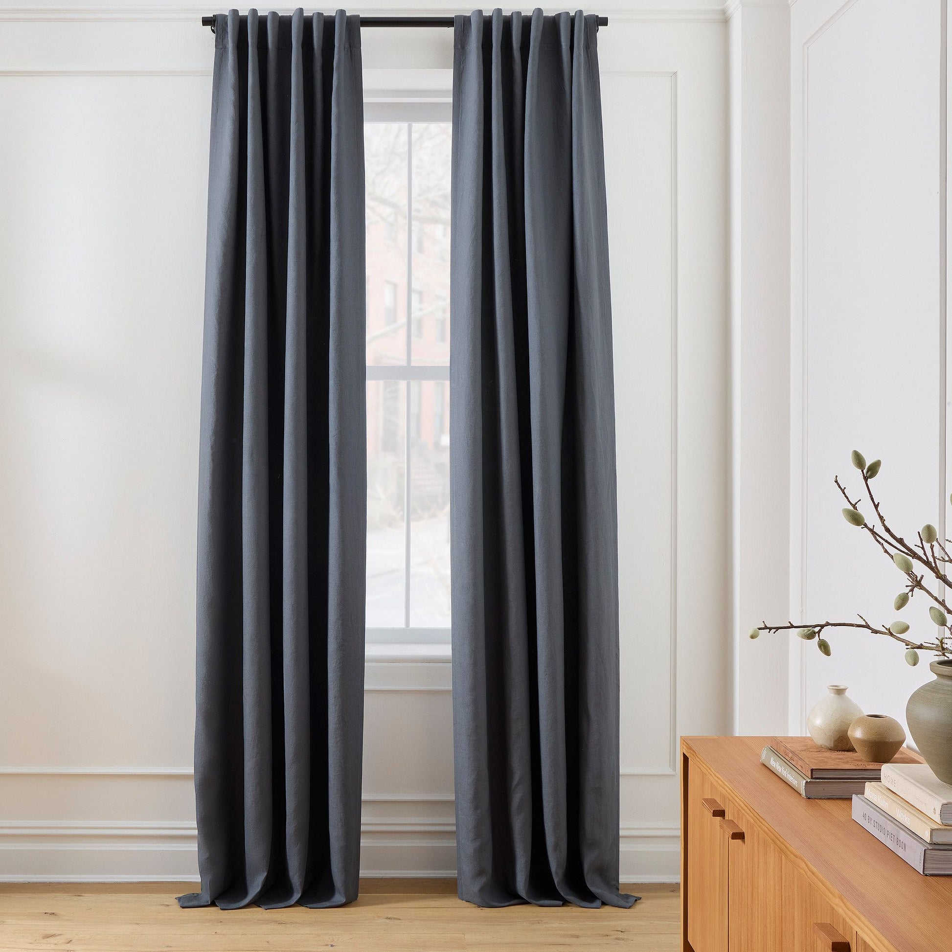 European Flax Linen Blackout Curtain