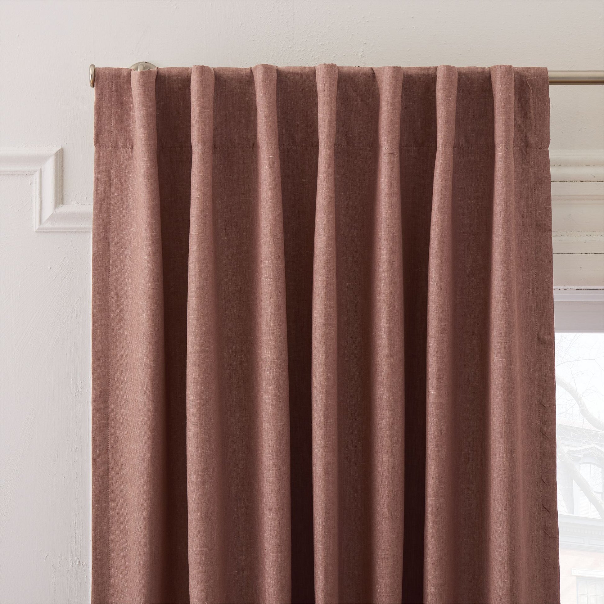 European Flax Linen Blackout Curtain