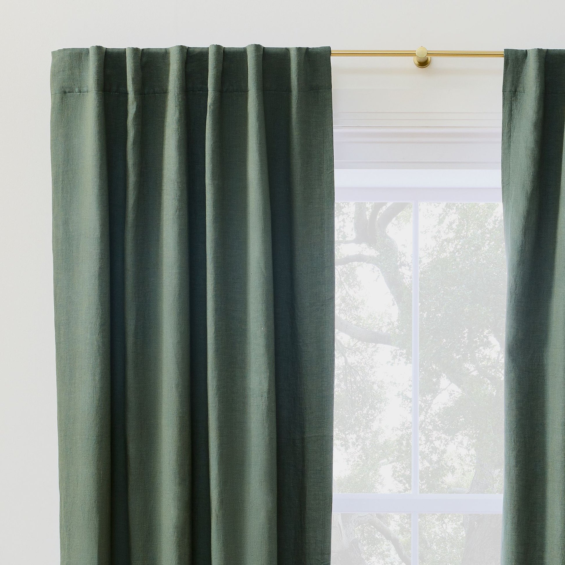European Flax Linen Blackout Curtain