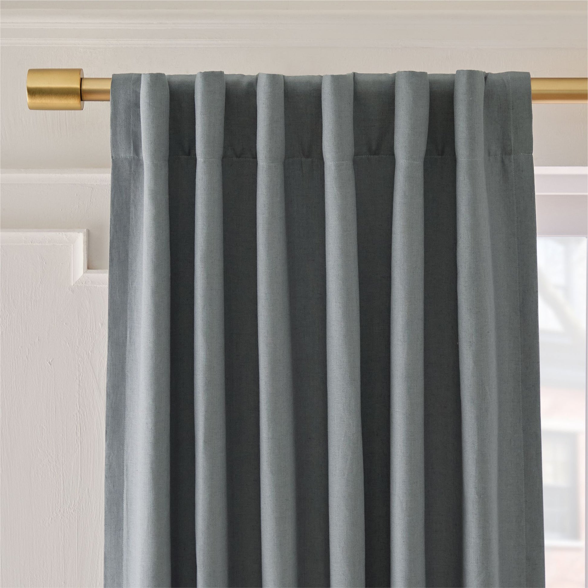 European Flax Linen Blackout Curtain