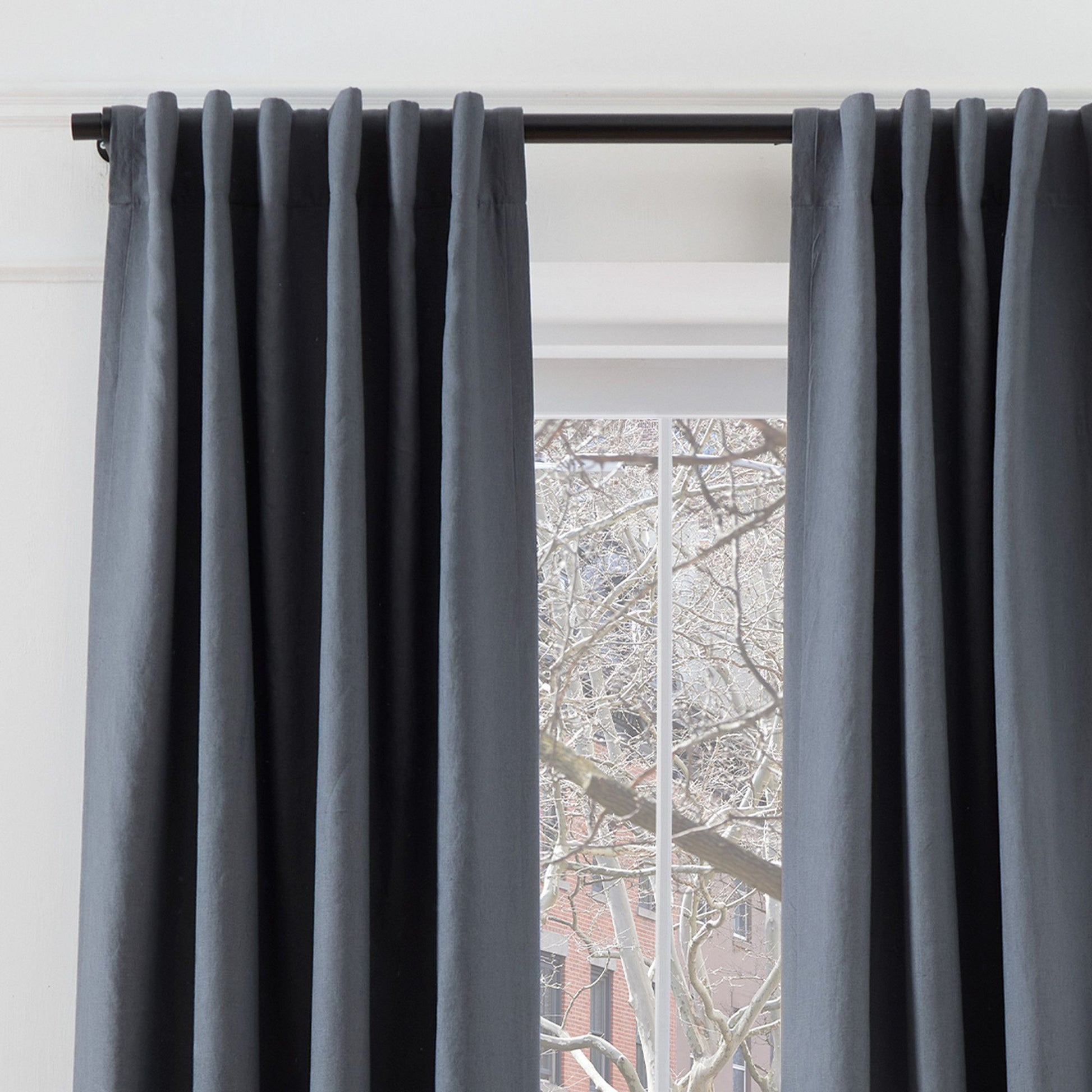 European Flax Linen Blackout Curtain