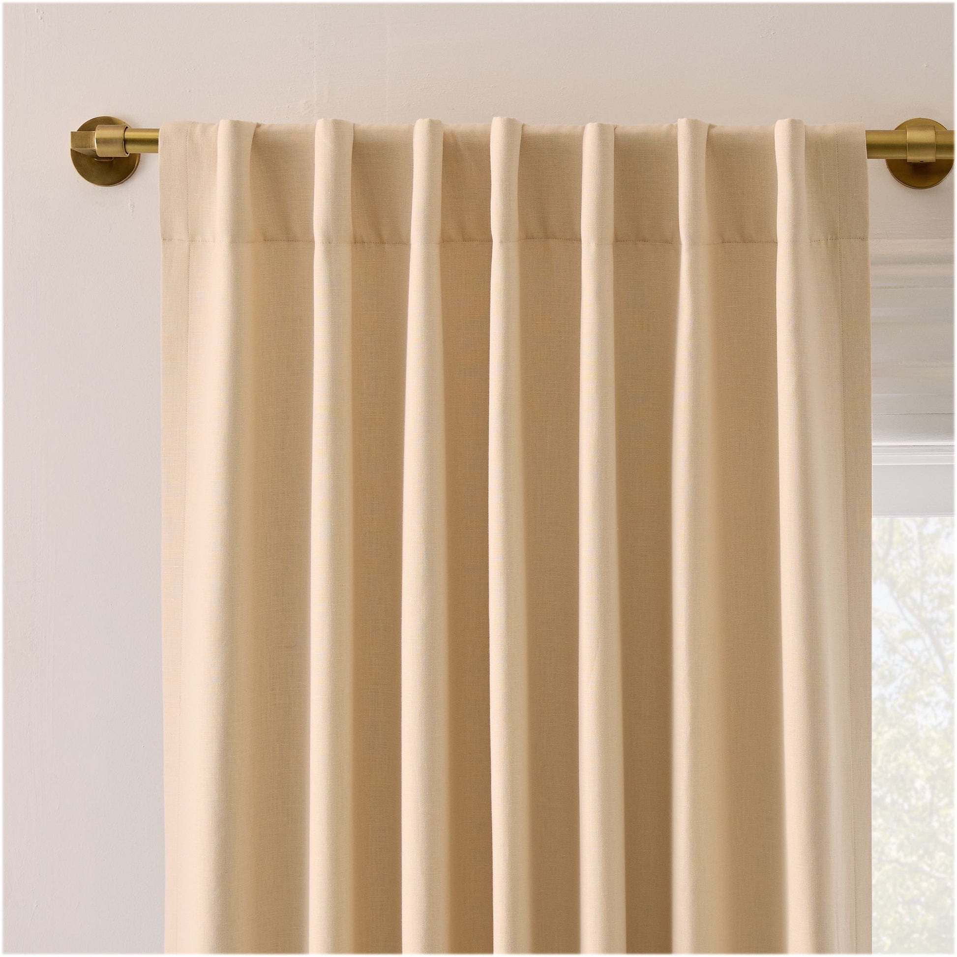 European Flax Linen Blackout Curtain