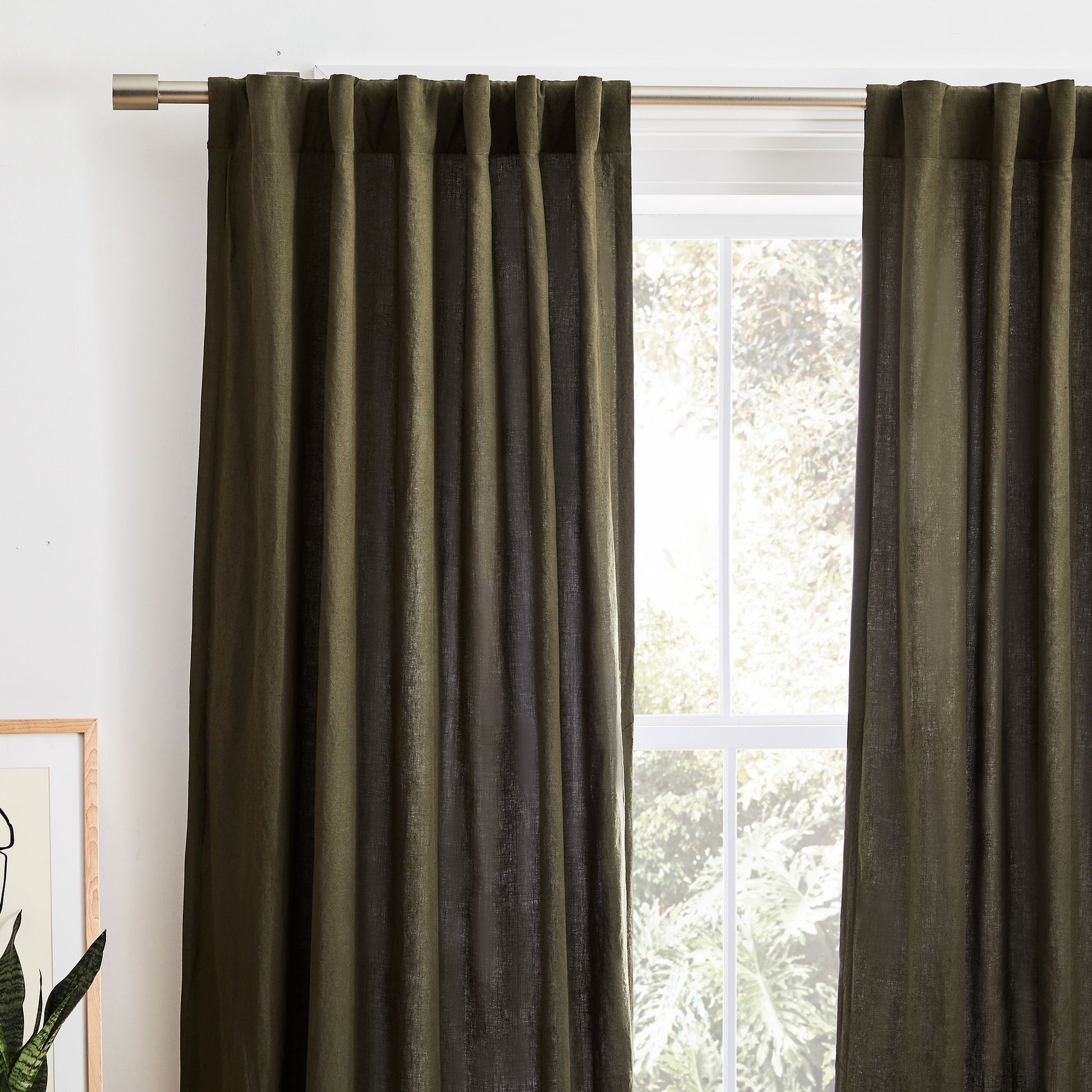 European Flax Linen Blackout Curtain