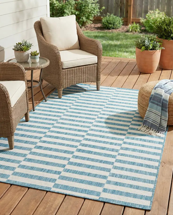 Washable Ribbon Indoor / Outdoor Rug