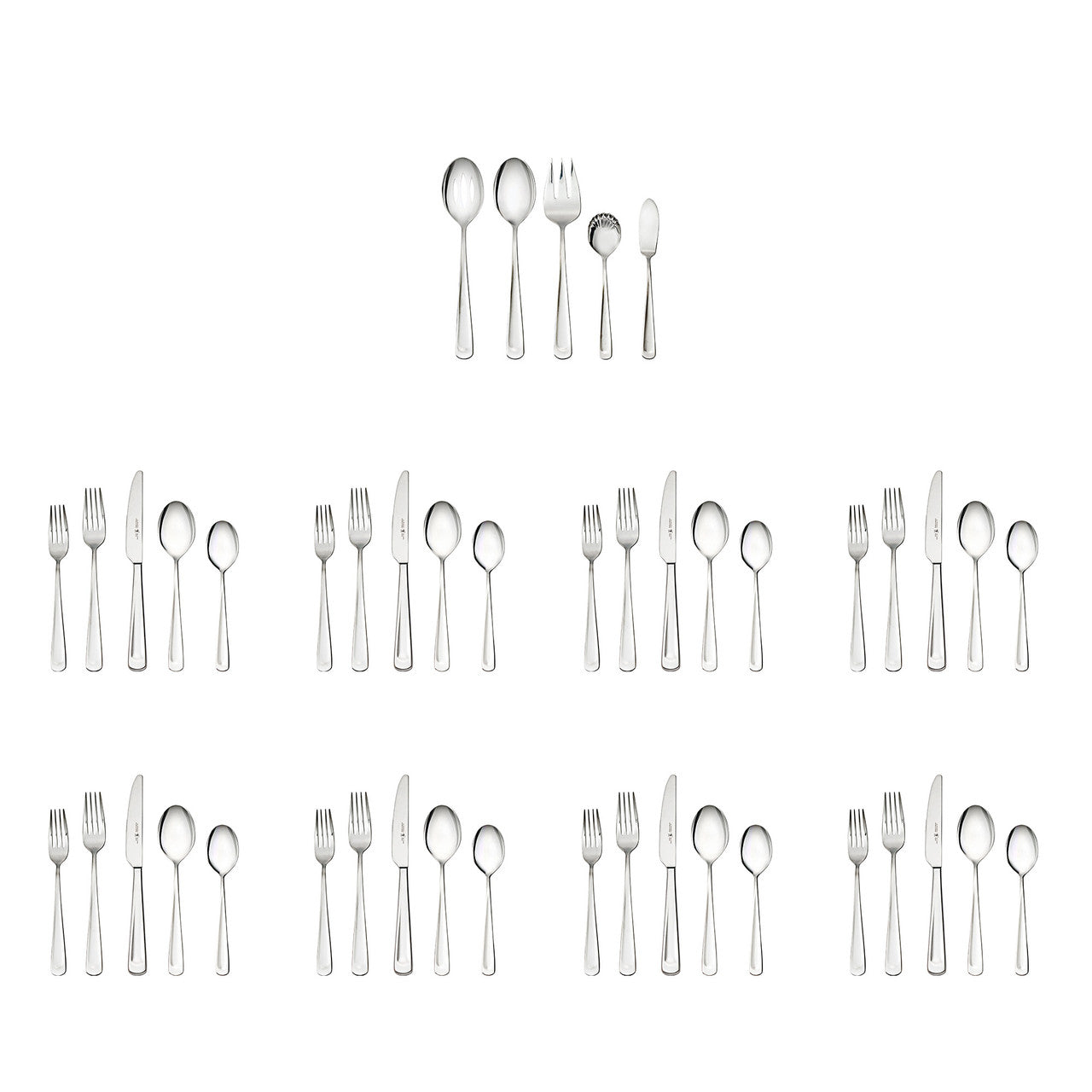 Henckels Silvano 45-pc 18/10 Stainless Steel Flatware Set