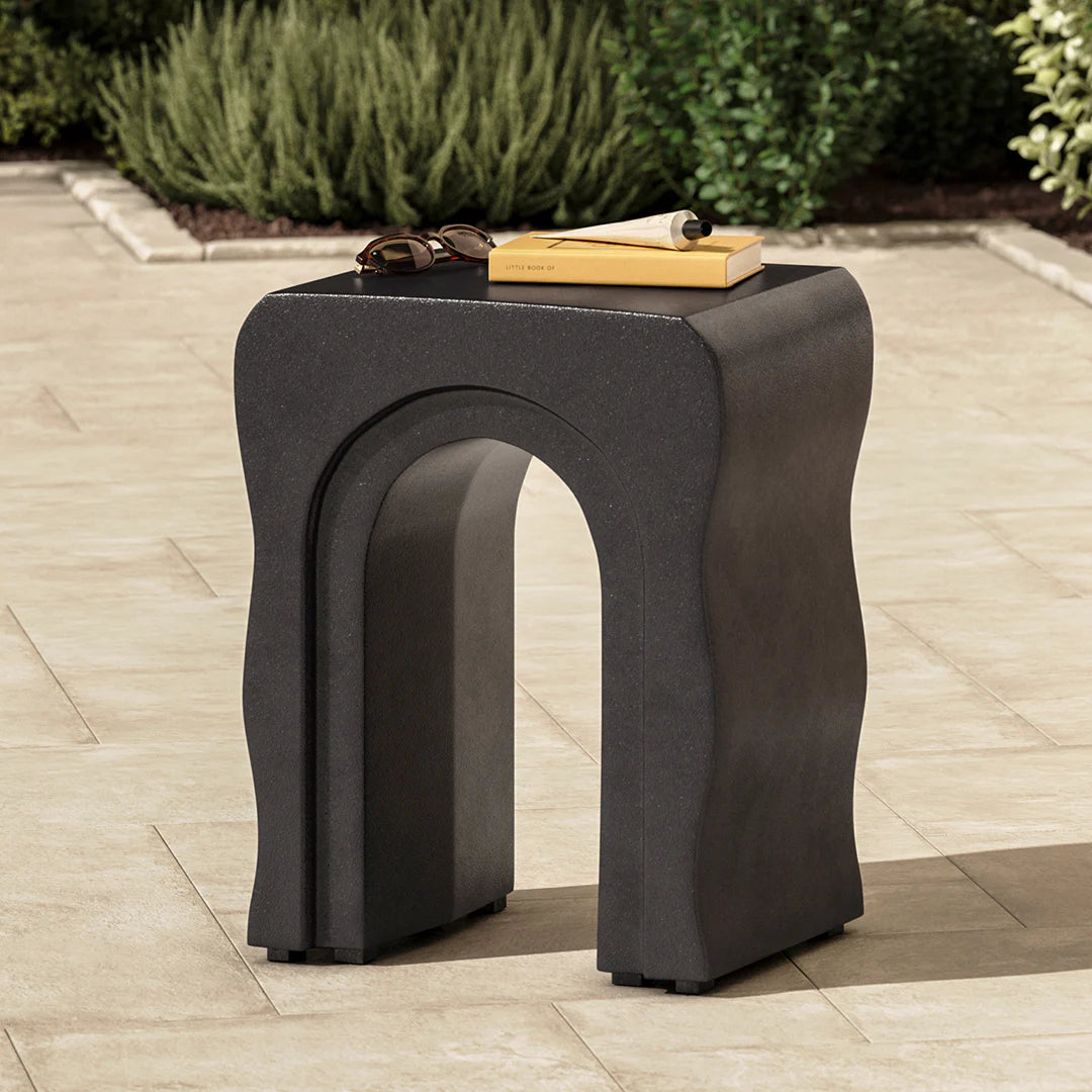 Bixby Outdoor Concrete Side Table