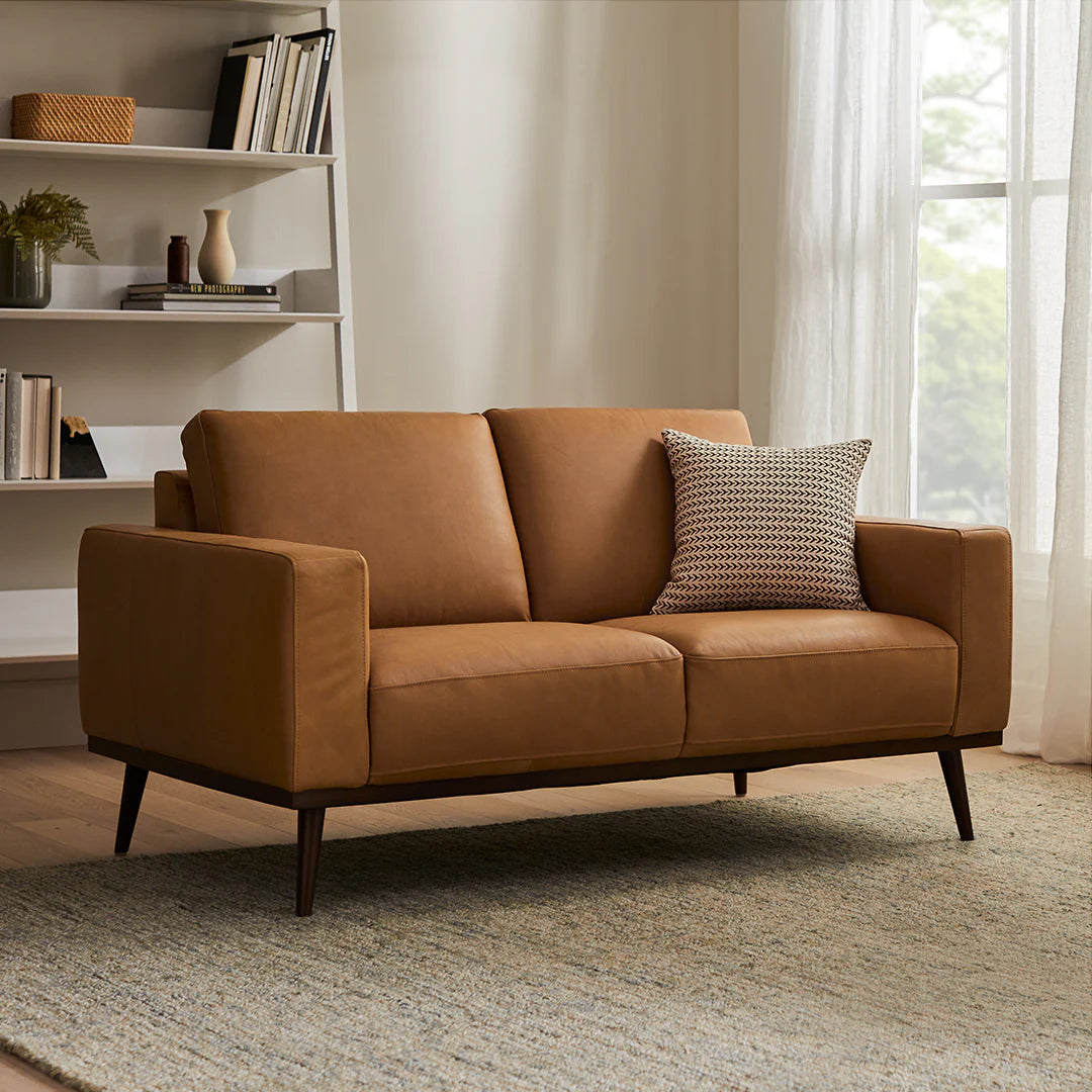 Rhett 63.5" Leather Loveseat