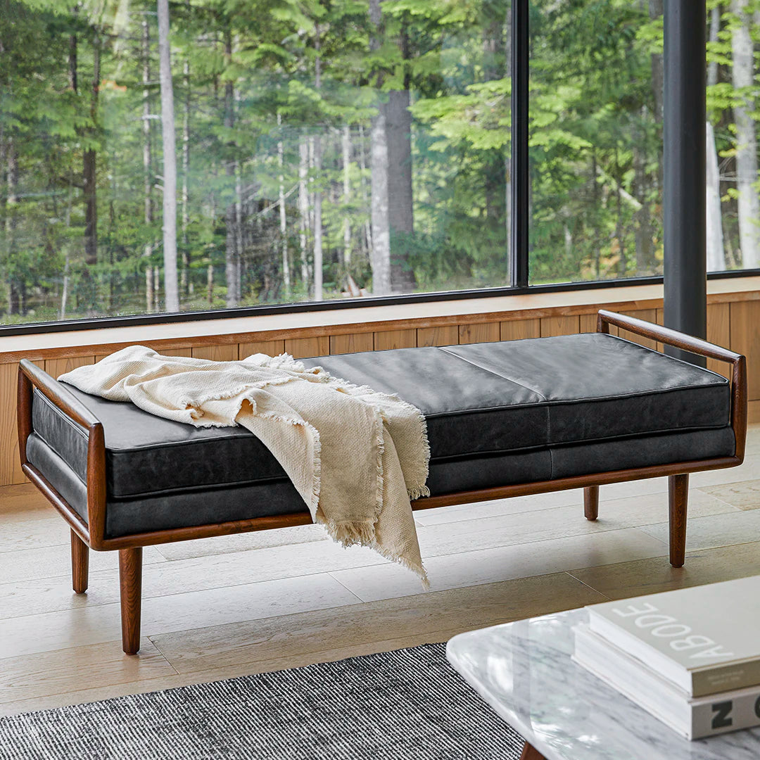 Ansa 54" Leather Bench