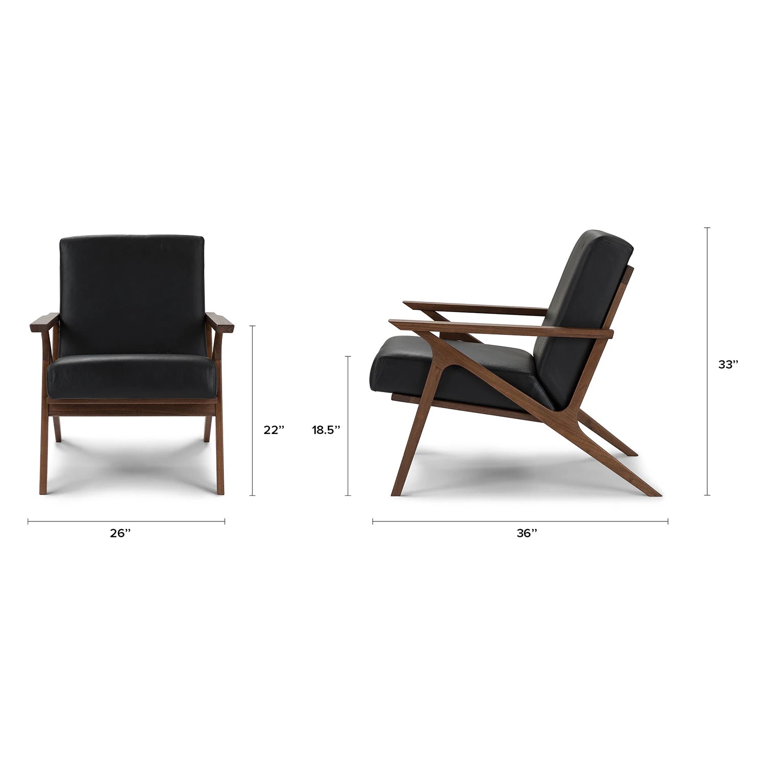 Otio 26" Leather Lounge Set