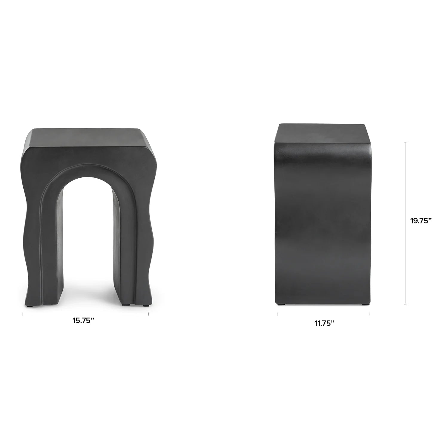 Bixby Outdoor Concrete Side Table