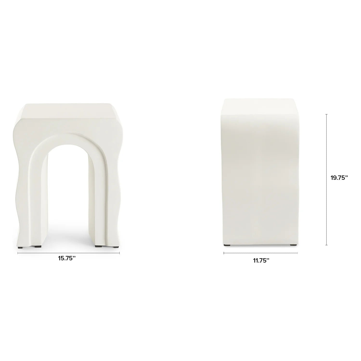 Bixby Outdoor Concrete Side Table