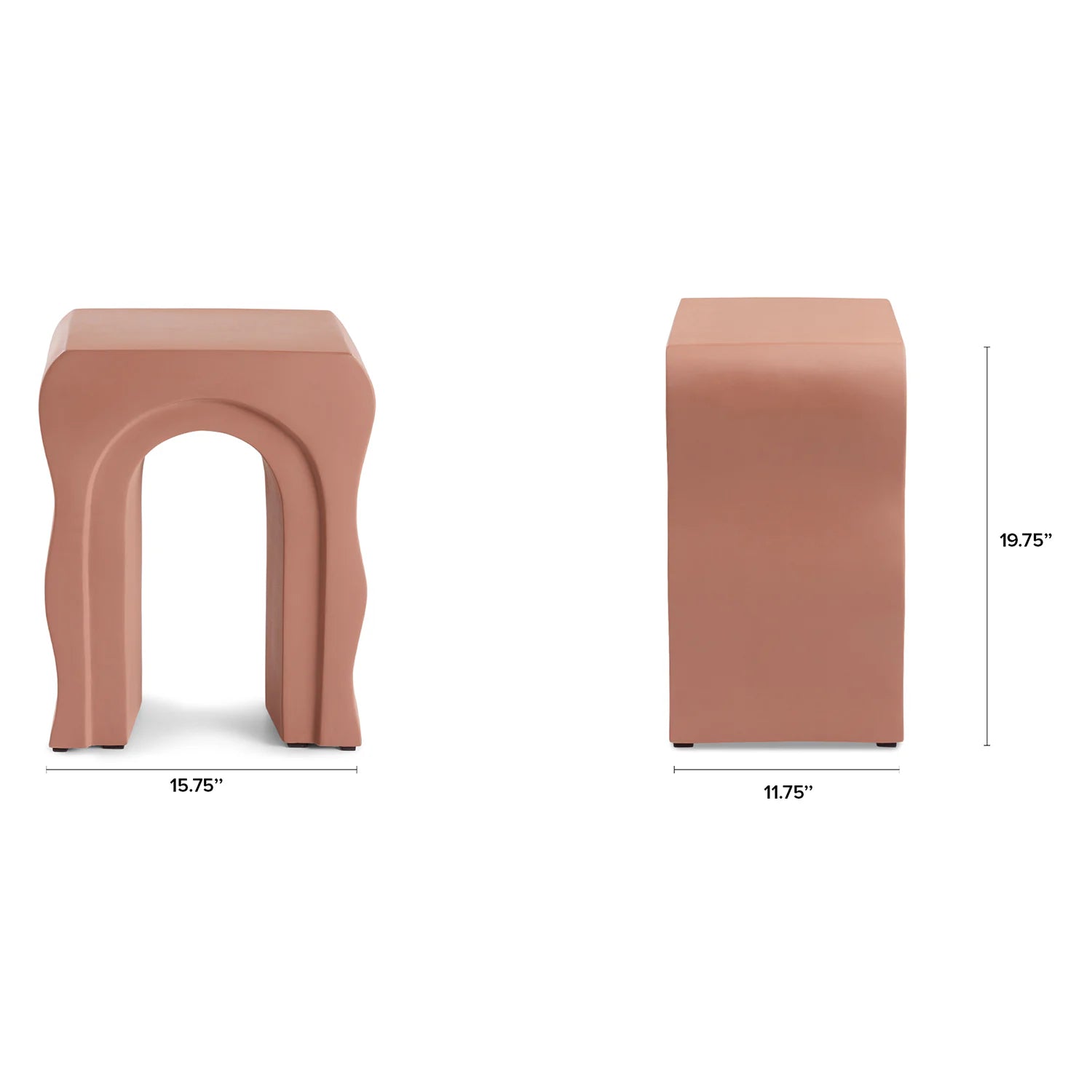 Bixby Outdoor Concrete Side Table